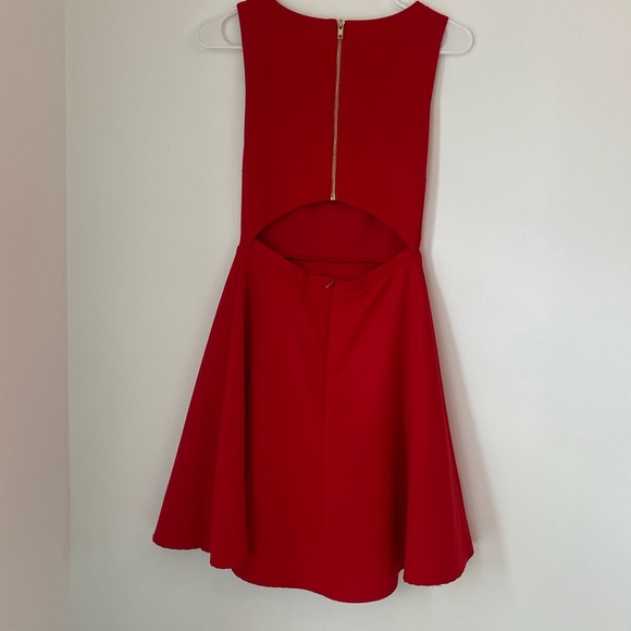 Just Us Red Skater Dress (sold out online) - Picture 2 of 7